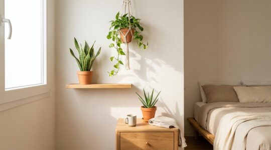 Piante purificanti in camera da letto con poca luce naturale