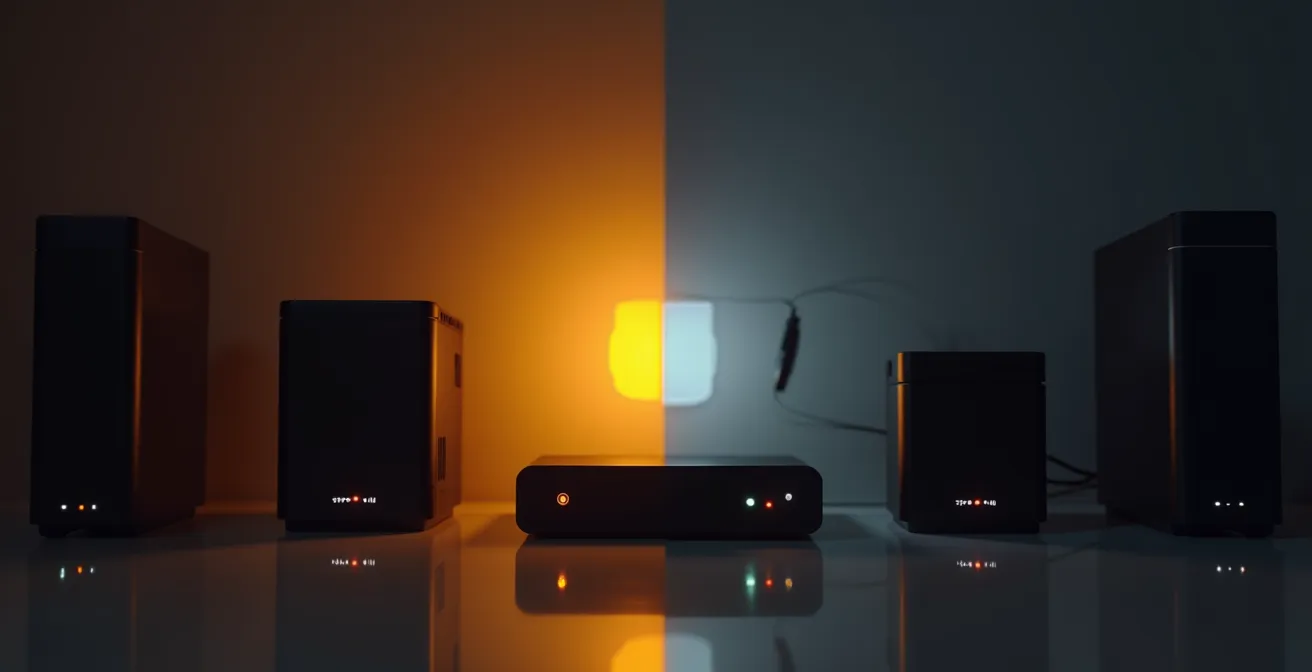 Sistema di continuità elettrica con UPS e router di backup per domotica